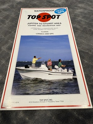 Top Spot Fishing Map N214, Jupiter to Stuart Area
