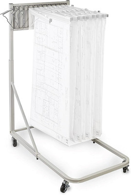 Adir Mobile Blueprint Holder - Jobsite Plan Rack & Map Organizer
