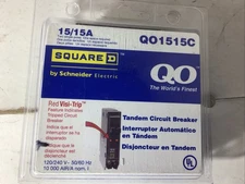 Square D QO 15/15-Amp 1 -Pole Tandem Circuit Breaker - QO1515C