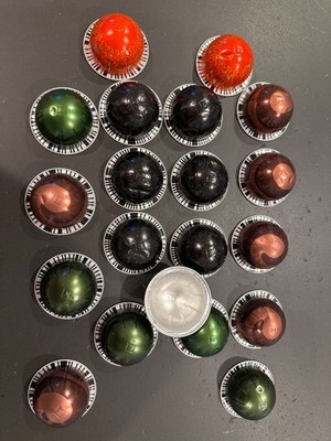 20 EMPTY Nespresso Coffee Pods Vertuo  7.7 fl oz (Sh16-1D)