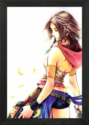 Yuna Final Fantasy X artwork Framed Wall Art Poster Canvas Print Picture