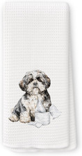 Funny Shih Tzu Gifts Bathroom Hand Towels, Dog Bathroom Decor, Gifts for Shih Tz