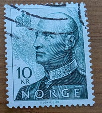 GM227 NORWAY 10 KR 1993 USED STAMP