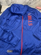 NFL Team Apparel Men  s XL Buffalo Bills Zip Hoodie Hooded Sweatshirt