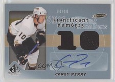 2008 SP Game Used Edition Significant Numbers 4/10 Corey Perry #SN-PE Auto 0jq3