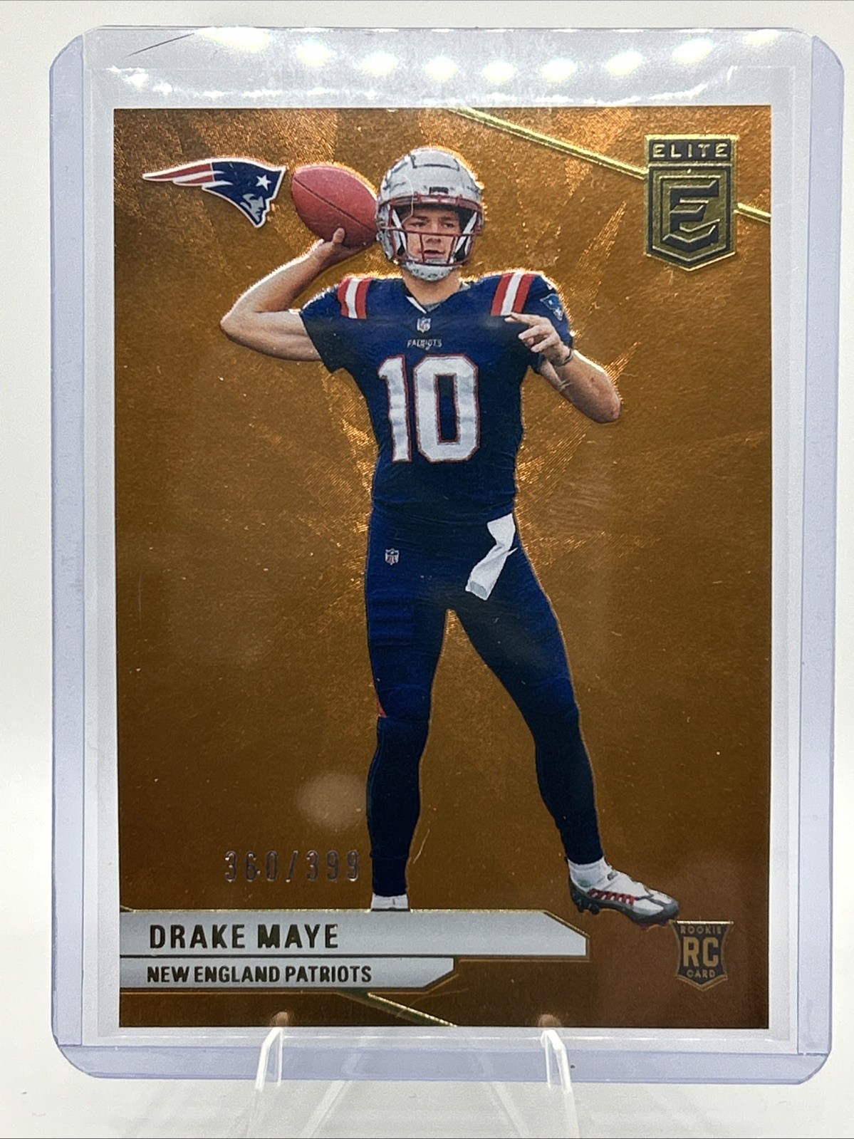 2024 Panini Donruss Elite - Rookies Drake Maye #185 Orange /399 (RC)