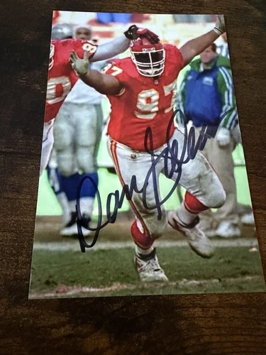 Kansas City Chiefs DAN SALEAUMUA Signed 4x6 Photo FOOTBALL AUTOGRAPH