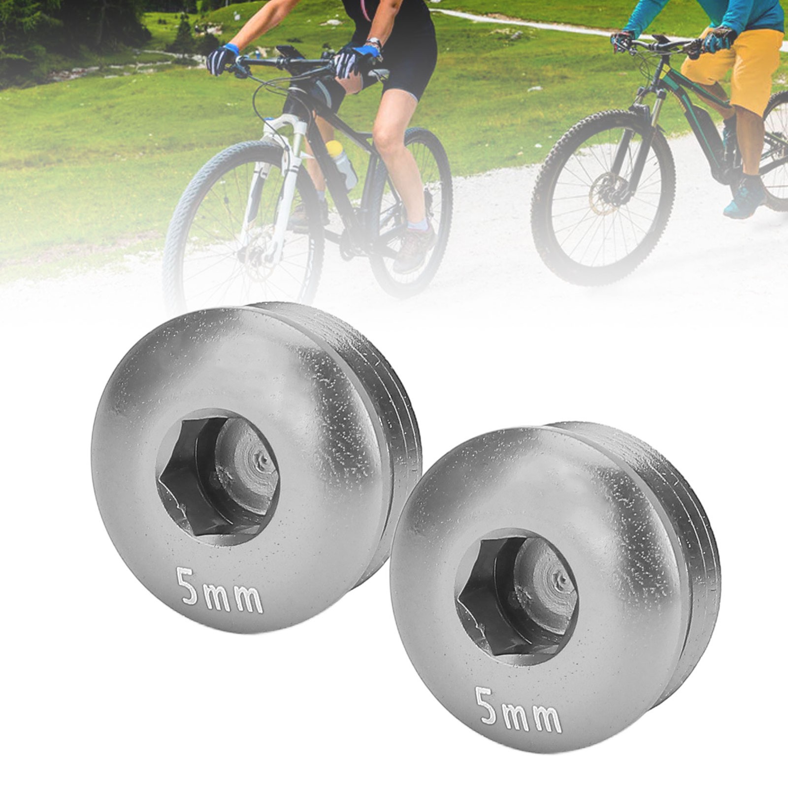 Ti Color Cycle Pedal Screw Cap Aluminum Alloy M14 Thread 5MM Pedal Screw HG.
