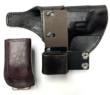 RARE! - JRC -JIM RYAN CUSTOM AIWB S&W M&P Comp Leather RH Holster + Mag Holster