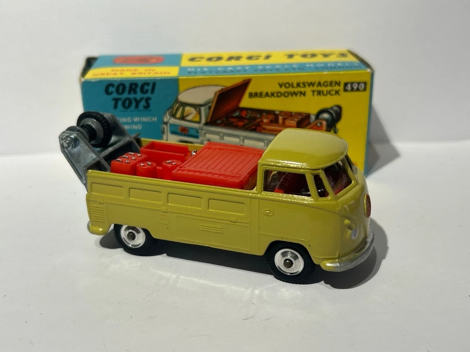 Corgi Toys 490 Volkswagen Breakdown Truck, Boxed, Original, Vintage, Rare. - Image 2 of 4