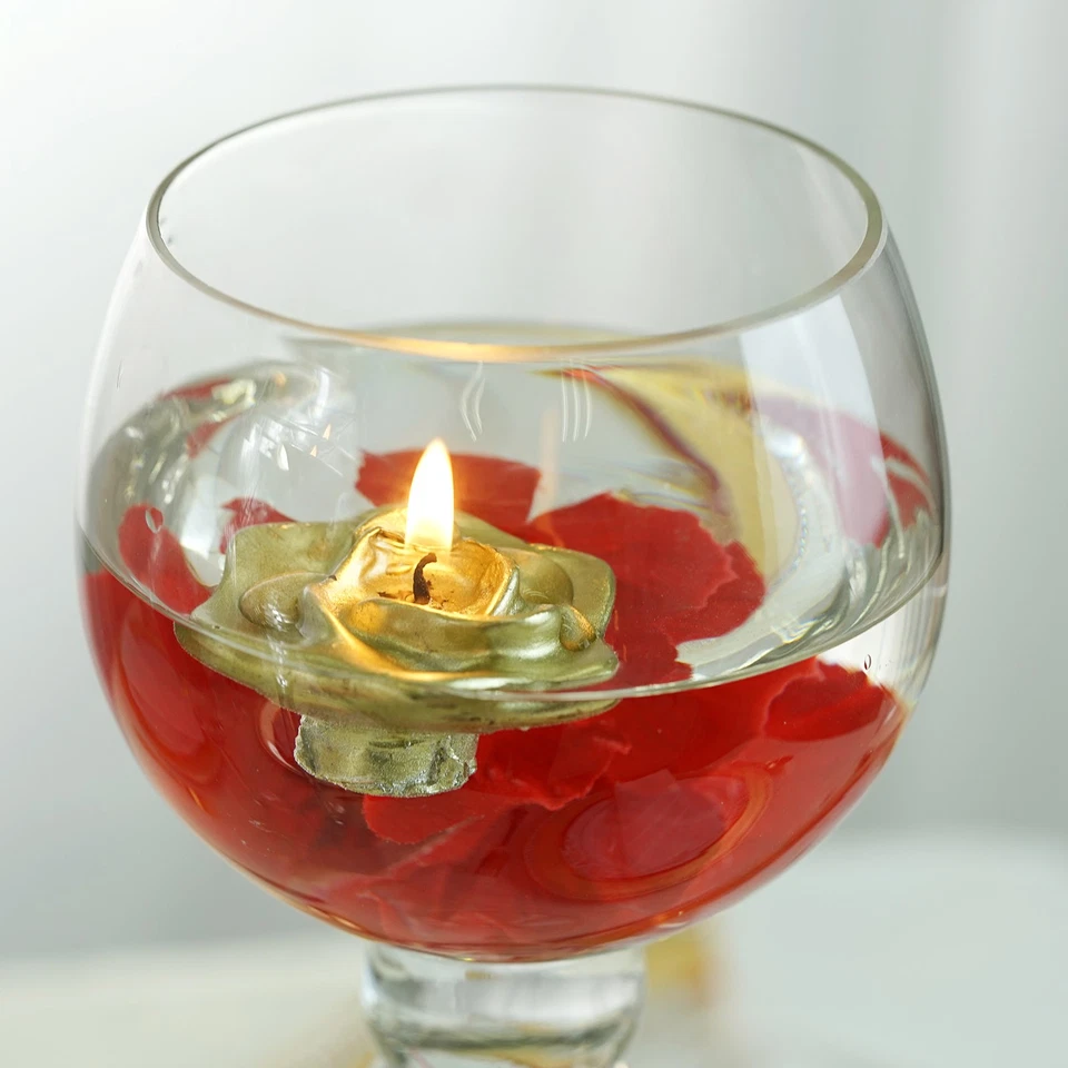 Clear Set of 3 Glass Votive Candle Holders Vases CENTERPIECES Wedding Supplies - Image 4 of 4