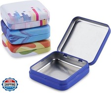 ZEISS Lens Cleaning Accessory Tin Box Containers with Hinge Lids, Pack of 4