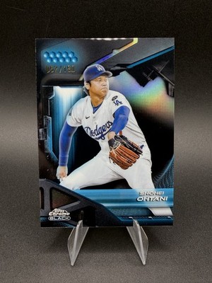 2026 Topps Chrome Black Shohei Ohtani True Blue Refractor /150 Color Match SP