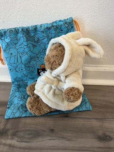 Jellycat Bartholomäus Bär Bademantel Rarität mit Staubbeutel 100 % authentisch neu mit Etikett USA schneller Versand - Bild 2 von 4