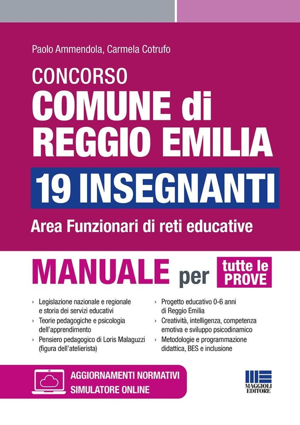 Concorso comune di Reggio Emilia 19 insegnanti. Area funzionari di reti ed...