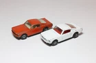 Matchbox Lesney Superfast MB 8 Ford Mustang x2 Job Lot - RARE WHITE ISSUE S/FAST