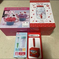 Sanrio Hello Kitty Tea Set 4pcs New Unused Kitchenware Japan Official