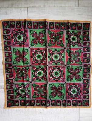 Etro Pink/Green Vintage In Style Scarf