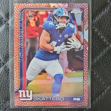 Topps 2025 Chrome Cam Skattebo Rookie #331 New York Giants NFL Football Card