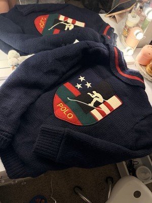 Polo Ralph Lauren USA SUICIDE SKIER HYBRID Puffer Jacket Hooded Full Zip M
