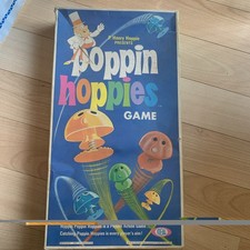 Vtg POPPIN HOPPIES table top game IDEAL toy company ltd boxed complete 1968