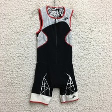 Kiwami Trisuit Small Adult Black Triathlon North America Spider LD1 Half Zip Men
