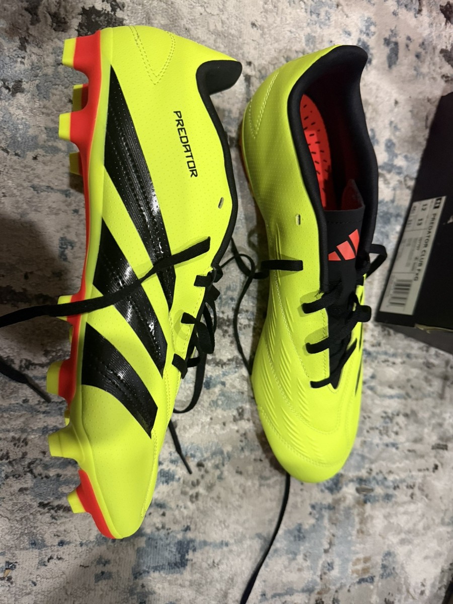 Adidas Predator Club IG7757 Men 12 Yellow Flexible Ground Football