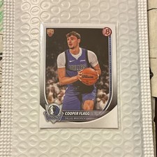 Topps Bowman 2025-26 Rookie Cooper Flagg Base Card Dallas Mavericks NBA