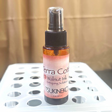 Tsukineko Terra Cotta Walnut Ink Antiquing Solution Spray Bottle 2 oz 60 cc