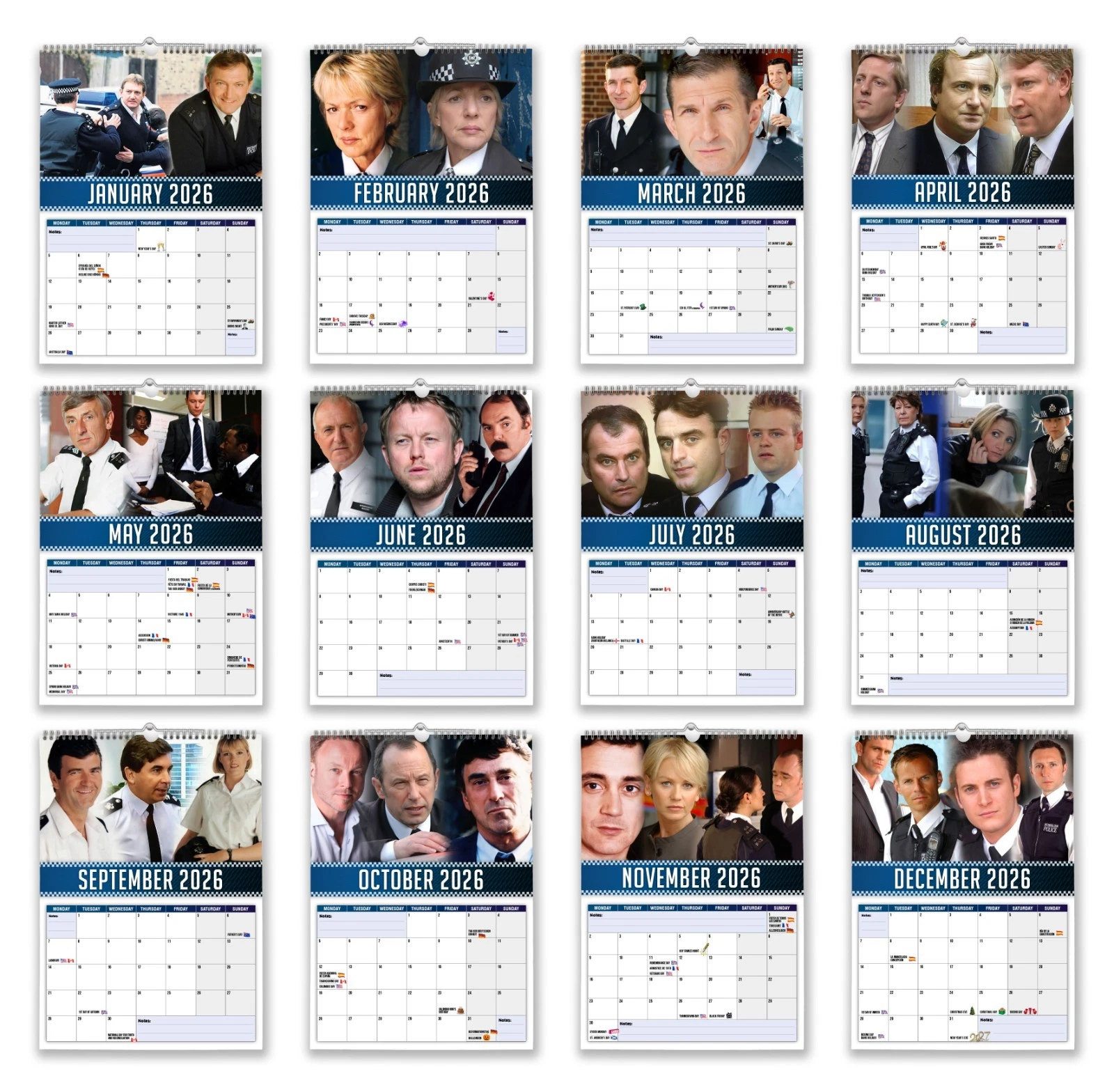 2026 Calendar - The Bill - Nostalgic / Gift / Present / Christmas