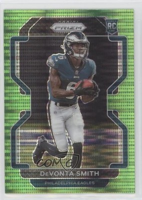 2021 Panini Prizm Neon Green Pulsar DeVonta Smith #335 Rookie RC 0d75