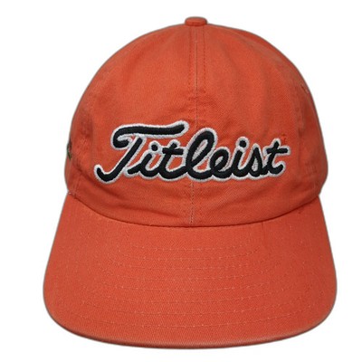 Titleist New Era Baseball Cap Orange One Size San Geronimo Golf Script Hat