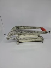 Vintage EKCO French Fry Cutter with a Red Wood Handle Kitchen Decor Pre-owned