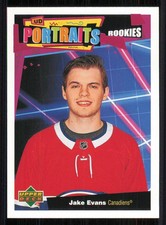 2020-21 Upper Deck UD Portraits #P44 Jake Evans