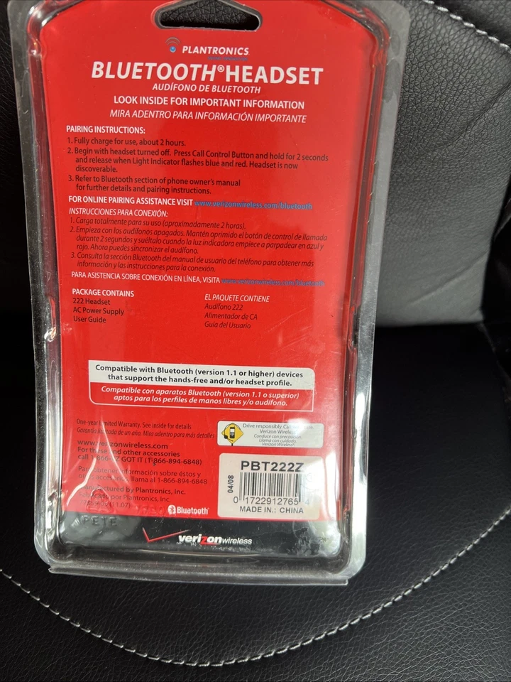 Plantronics PBT232Z Wireless Bluetooth Headset Universal - Image 3 of 4