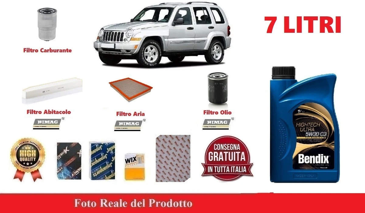 KIT 4 FILTRI TAGLIANDO + OLIO CASTROL 5W30 VW POLO IV 1.4 TDI DAL 2005