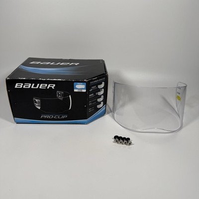 Bauer RBE 1 SR Clear Hockey Helmet Visor Shield + Mount Hardware w/ Box