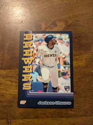 2024 Topps Brooklyn Collection #18 Jackson Chourio Black #/75 | eBay