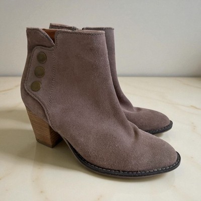JEFFREY CAMPBELL Taupe Suede Ankle Booties Boots Size 8