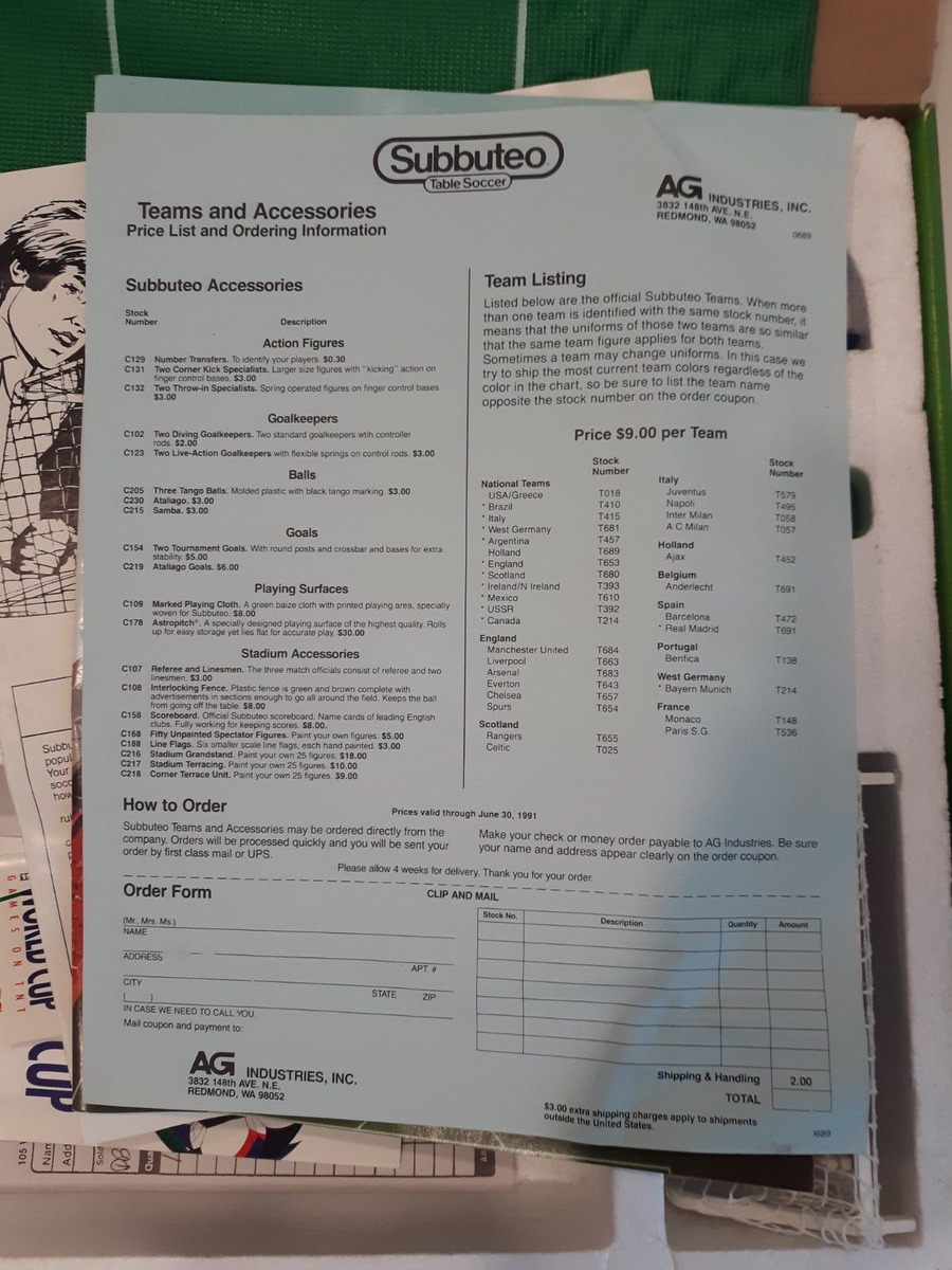 Table Football Subbuteo Box Label Cardiff City (CYM) 2023 on eBid United  States | 218817081