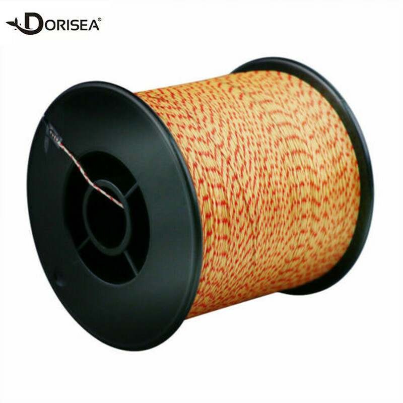 Linea Pesca Intrecciata Linea Da Pesca Intrecciata Dorisea Dynema PE - Arancione, 6LB-500LB, Lunghezza 100M-2000M Lenza Dorisea Pro Spider - Foto 5