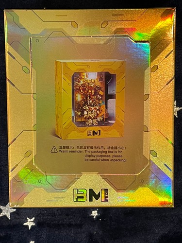 CUSTOM LEGO MECH Brick Man #3 TRANSFORMERS MEGATRON Deluxe GOLD CHROMED MiniFig - Picture 2 of 7