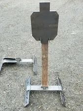 AR500 Angled IDPA 2/3 Shooting Target 3/8 AR500 with Hanger for 2x4's