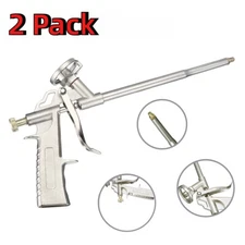 2PC Pro PU Foam Gun NIB Expanding Spray Applicator New & Improved Adapter Basket