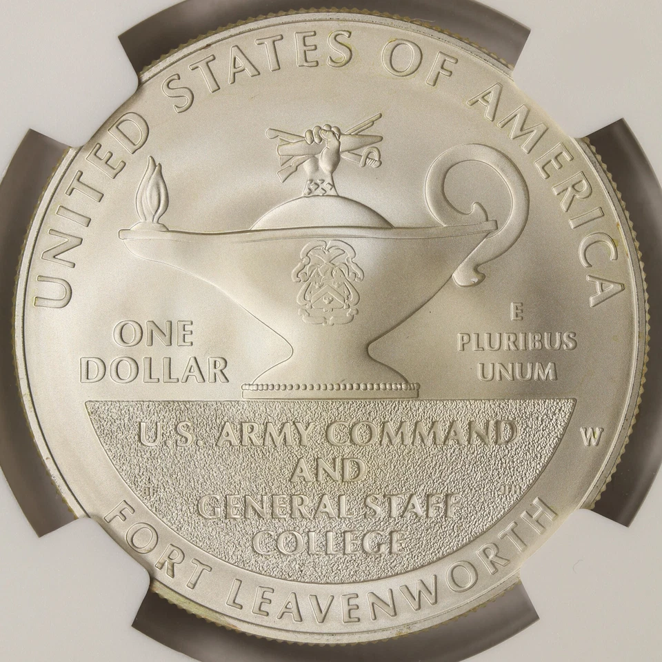 2013-W $1 5-Star Generals Marshall & Eisenhower Silver Dollar NGC MS70 - Image 4 of 4