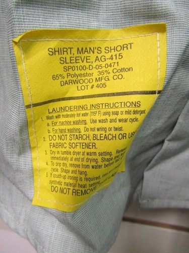 NWOT US Army Garrison Collection AG-415 Short Sleeve Uniform Shirt 16 - Picture 2 of 7