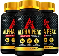 (3 Pack) Alpha Peak for Men Capsules-AlphaPeak Vitamin Complex, All Natural