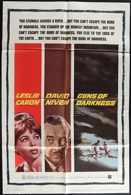 Guns of Darkness (1962) Original Movie Poster Folded 27x41