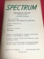 Spectrum (Literary Journal, UC Santa Barbara) Spring 1960 Henirich Mann, others