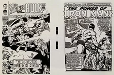 Production Art TALES TO ASTONISH #82 cover & pg. 1 splash, GENE COLAN art, 11x17